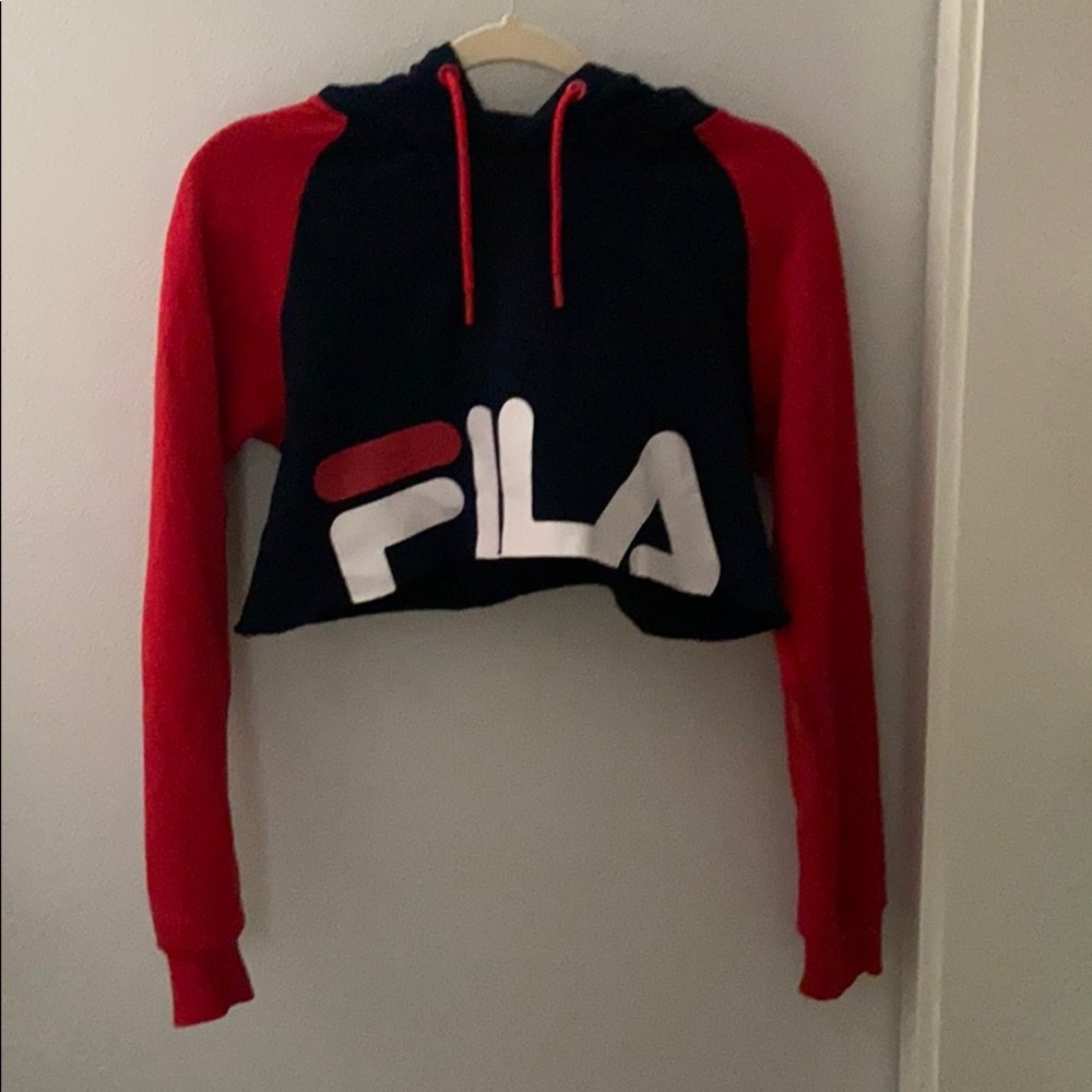 Cropped fila hoodie